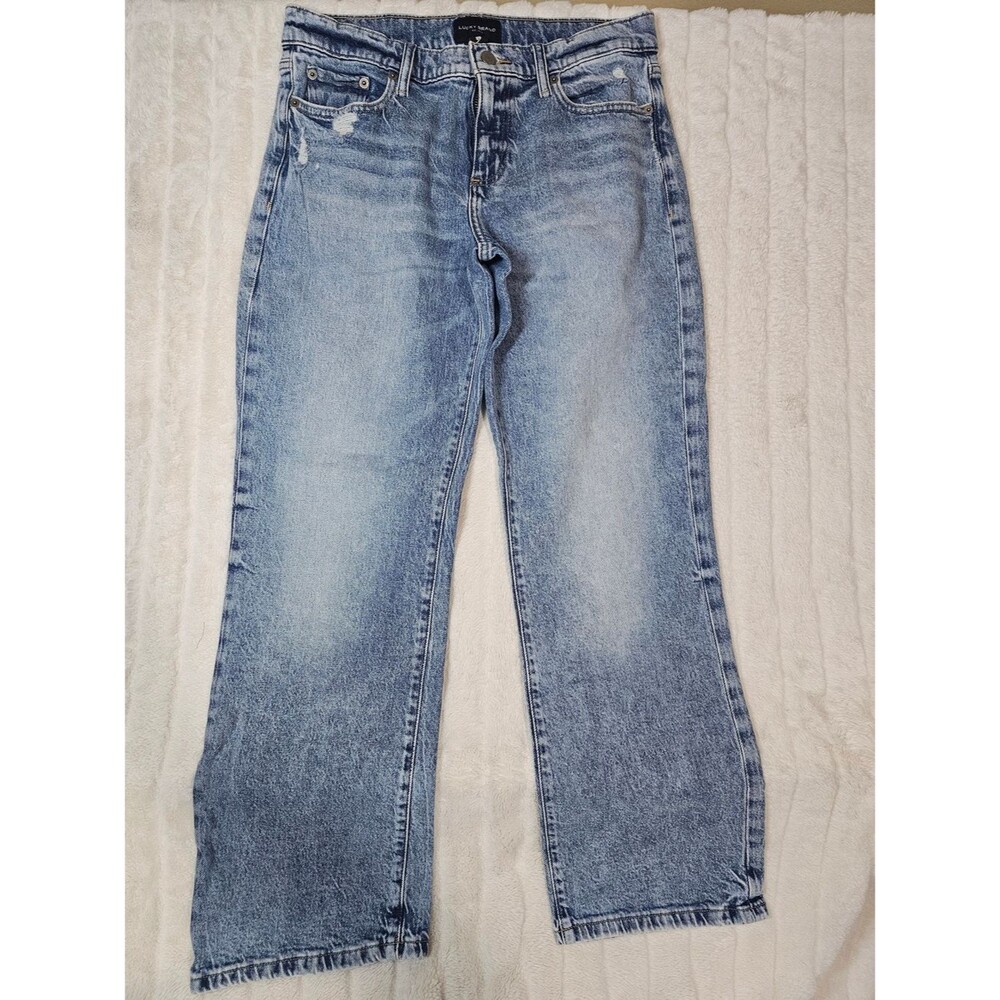 Lucky Brand Easy Rider Mid-Rise Bootcut Distressed Jeans Light Wash Size 8/29